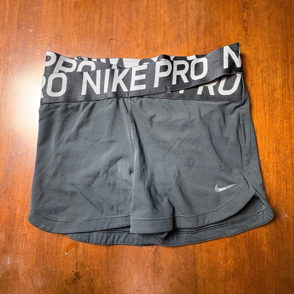 Nike Pro Dri-FIT Black Compression Training Shorts Women's Medium